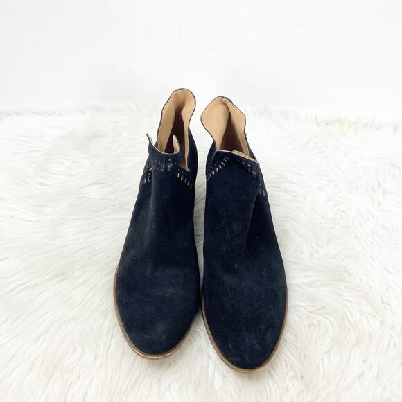 Lucky Brand 9 M Womens Black Suede Bustina Ankle Booties - Picture 7 of 10